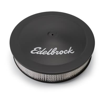 Chevrolet, Ford Luftfilter komplett - Edelbrock - Rund - Schwarz