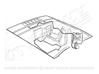 67-68 Ford Mustang Schlauch Scheibenwischwasser
