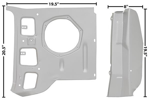 69-70 Ford Mustang Seitenteil Windleitblech Rechts