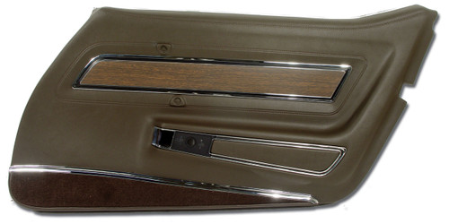 1976 Chevrolet Corvette Stingray Türinnenverkleidung - Dunkelbraun - Deluxe - Rechts (52694732)