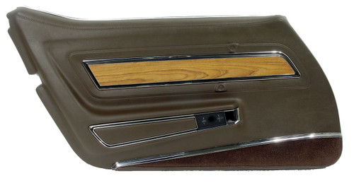 1976 Chevrolet Corvette Stingray Türinnenverkleidung - Dunkelbraun - Deluxe - Links