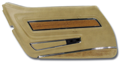 1976 Chevrolet Corvette Stingray Türinnenverkleidung - Buckskin - Deluxe - Links (52694859)