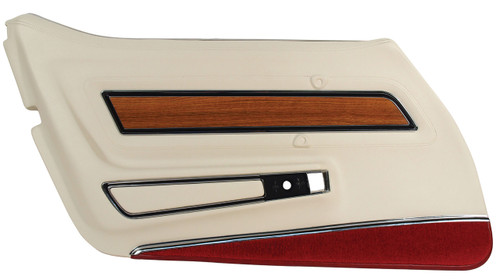 1976 Chevrolet Corvette Stingray Türinnenverkleidung - Weiß - Deluxe - Links (52694861)