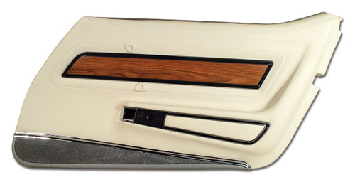 1976 Chevrolet Corvette Stingray Türinnenverkleidung - Weiß - Deluxe - Rechts (52694878)