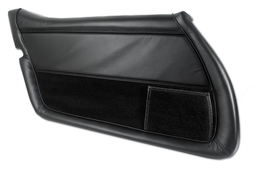 78-81 Chevrolet Corvette Türinnenverkleidung - Schwarz - Leder - Links