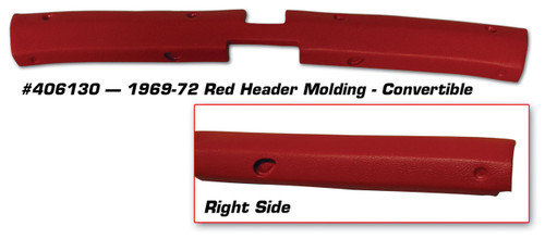 69-72 Chevrolet Corvette Base Roof Header Panel (52691461)