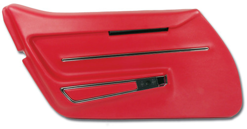 1968 Chevrolet Corvette Base Türinnenverkleidung - Rot (52694523)