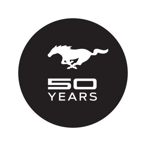 64-23 Ford Mustang Aufkleber Frontscheibe Innen - 50 Jahre Mustang