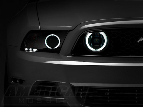 13-14 Ford Mustang GT Nebelscheinwerfer Satz - Mit Standlichtringen
