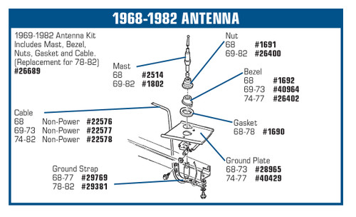 52685514-74-77-Chevrolet-Corvette-Massekabel-elektrische-Antenne-1