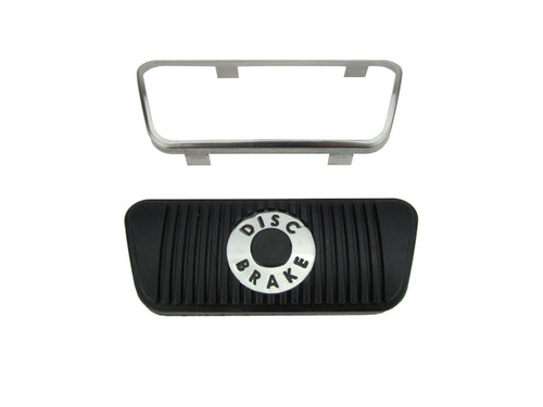 65-67 Ford Mustang Pedalauflage Bremspedal - inkl. Rahmen - Scheibe Automatik