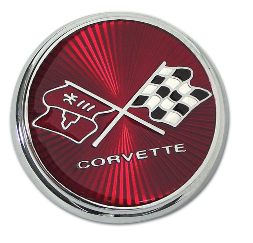 52687014-75-76-Chevrolet-Corvette-Emblem-Motorhaube-1