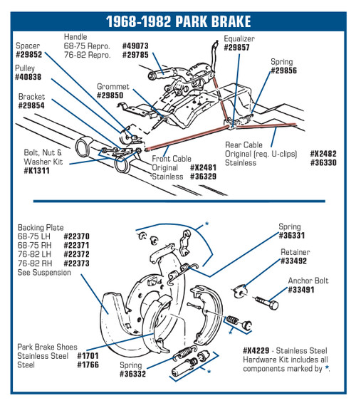 52698139-67-82-Chevrolet-Corvette-Bowdenzug-Feststellbremse-1