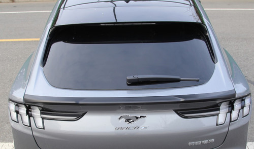 21-23 Ford Mustang Mach-E Spoiler - OE Style - Schwarz Matt Hinten