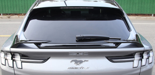 21-23 Ford Mustang Mach-E Spoiler - GT Style - Schwarz Glanz Hinten