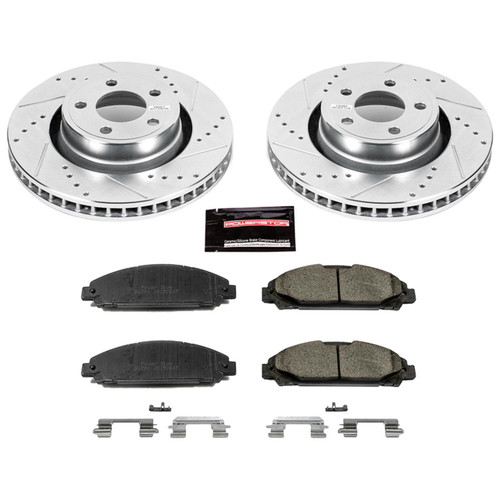 15-23 Ford Mustang Verschleißteilset Bremse - Powerstop Z23 - Street - VA 320mm - 2-Kolben Bremse Vorne