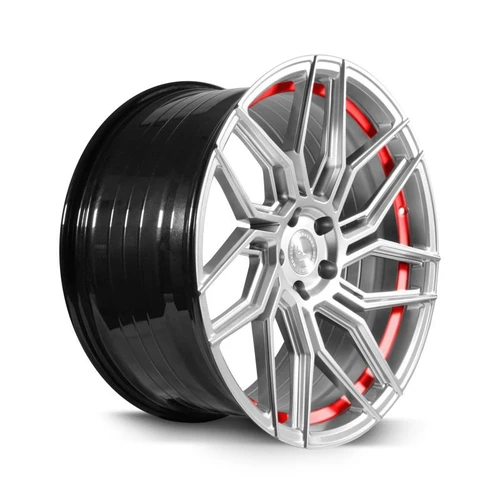 15-23 Ford Mustang Felge - Barracuda Dragoon - 10x20 - Silver Undercut Trimline Rot