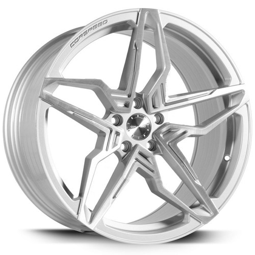 15-23 Ford Mustang Felge - Corspeed Kharma - 10x20 - Silver-brushed-Surface