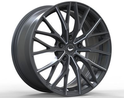 05-23 Ford Mustang Felge - Barracuda Project 3.0 - 10x20 - Mattblack Puresports Gefräst