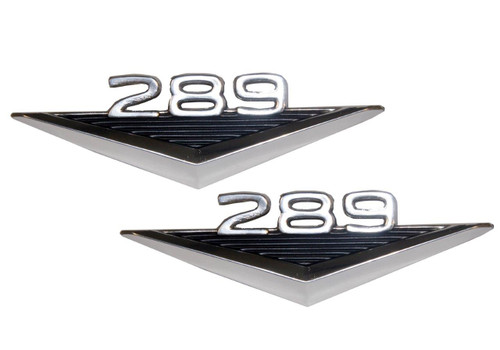 65-66 Ford Mustang Emblem Kotflügel - 289 (Concours Paar)