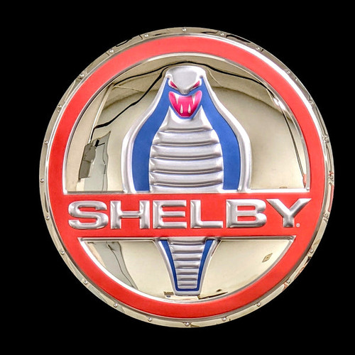 53077547-Wanddekoration-Shelby-Cobra-56-cm-Durchmesser-ChromRot-1