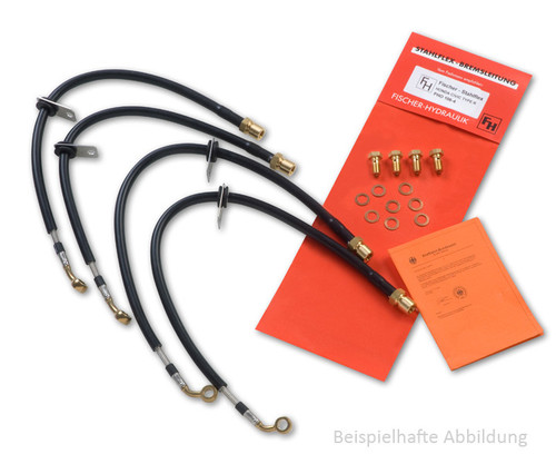 15-17 Ford Mustang GT (5.0) Set Bremsschläuche - Stahlflex - Vorne & Hinten - mit ABE - mit MagneRide Vorne und hinten