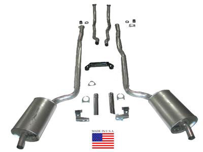 64-67 Chevrolet Corvette Abgasanlage - Aluminierter Stahl