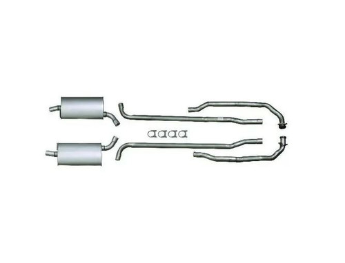 64-67 Chevrolet Corvette (327) Abgasanlage - 2 Zoll Aluminierter Stahl