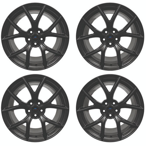 15-23 Ford Mustang Felgensatz - HP Performance Pack - 9,5 x 19" und 10 x 19" - Matt Schwarz Vorne und hinten
