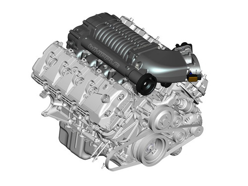 15-17 Ford Mustang Kompressor Komplettset - Whipple Schwarz - Stage 1