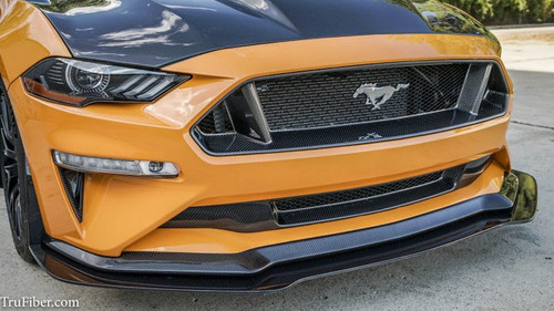18-23 Ford Mustang Kühlergrill - Carbon - Oben Vorne oben