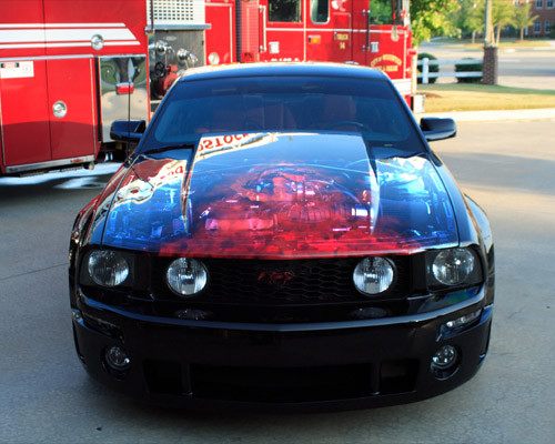 05-09 Ford Mustang Base (4.0) Motorhaube - Cowl - A49-3 Vorne