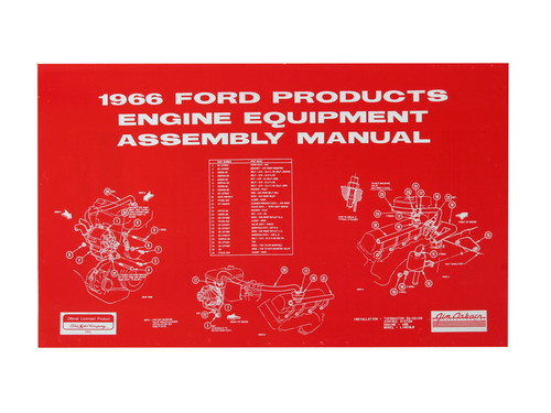 1966 Ford Mustang Technisches Handbuch - Motor