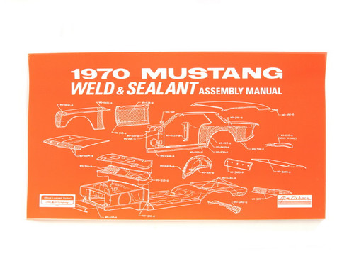 1970 Ford Mustang Technisches Handbuch - Schweißpunkte und Abdichtung