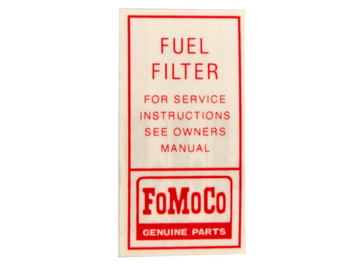 64-66 Ford Mustang Aufkleber Motor (38008221)