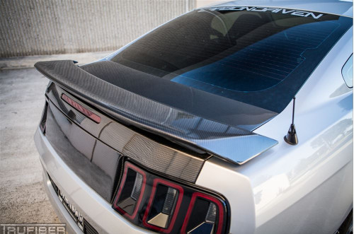 10-14 Ford Mustang Spoiler - Heckspoiler - Carbon - DCA44 Hinten