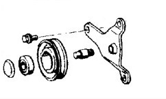 68-69 Ford Mustang (302, 351) Riemenspanner Nebenaggregate