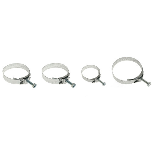 67-68 Ford Mustang (390, 427, 428) Schlauchschelle - Set - "Band Style"