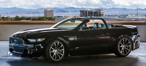 15-23 Ford Mustang (Convertible) Überrollbügel - Schwarz mit Bremsleuchte CDC Outlaw