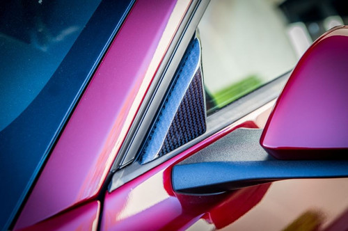 15-23 Ford Mustang Abdeckung für Fenster - Bei Außenspiegeln - Carbon