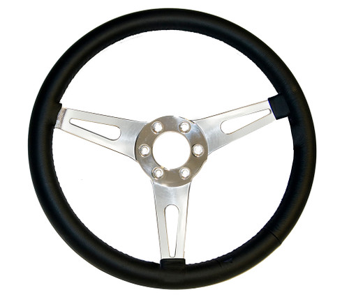 65-73 Ford Mustang Lenkrad - 3-Speichen - Lederlenkrad - Schwarz - 14 Zoll