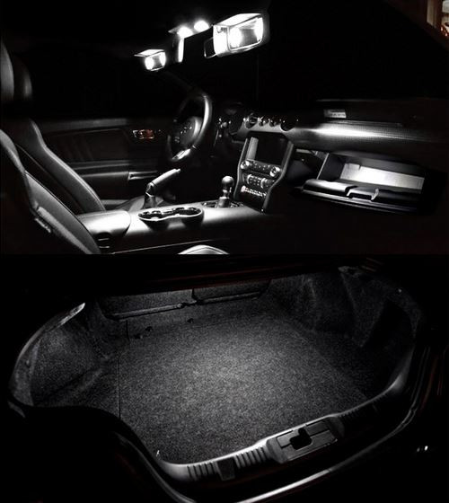 15-17 Ford Mustang Innenraum LED - Cool White 8er Set