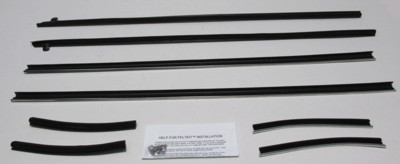 69-70 Ford Mustang (Hardtop) Fensterschachtleistenset