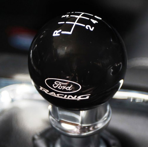 15-26 Ford Mustang Schaltknauf Schaltgetriebe - Schwarz "Ford Racing" Logo