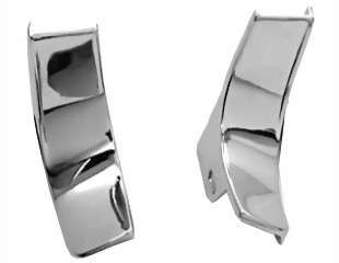 69-70 Ford Mustang Zierleiste hintere Seitenscheibe - Druckguss, Chrom