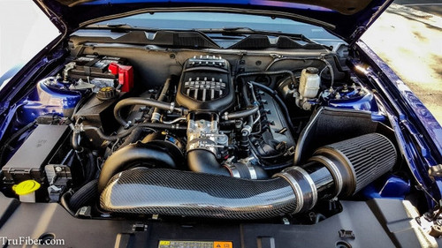11-14 Ford Mustang (5.0) Ansaugrohr für offenen Luftfilter - Carbon - LG261 - für Paxton Supercharger