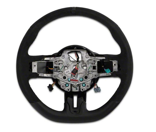 15-17 Ford Mustang Lenkrad - Leder / Alcantara - OEM GT350R - Grauer Streifen