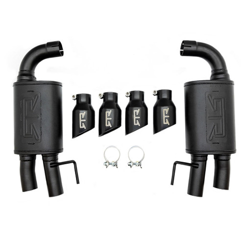 18-23 Ford Mustang GT Schalldämpfer-Set - RTR - 4-Rohr - ohne OEM Klappenabgasanlage