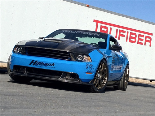 10-12 Ford Mustang Motorhaube - Carbon - Ram Air - A61