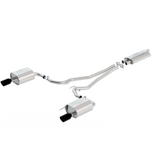 15-17 Ford Mustang EcoBoost (2.3) Abgasanlage - Ford Racing - Schwarze Blenden - mit TÜV